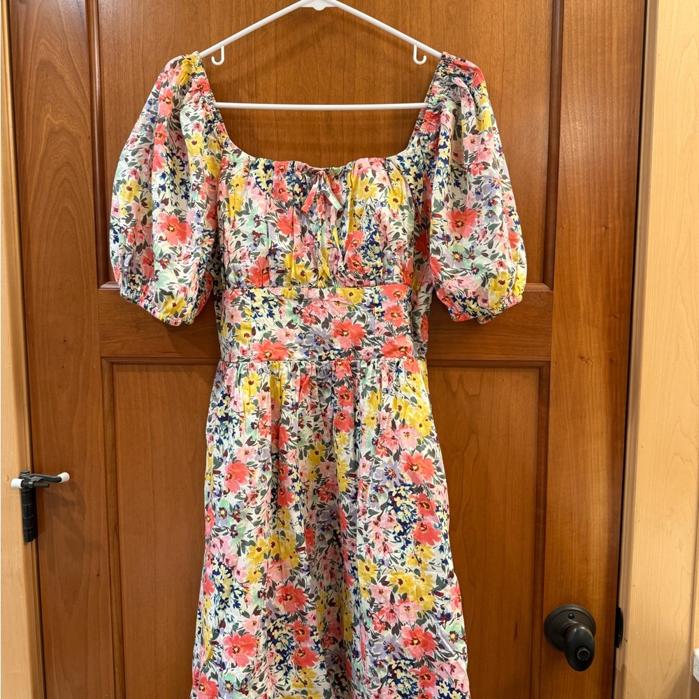 Floral Puff Sleeve Dress
